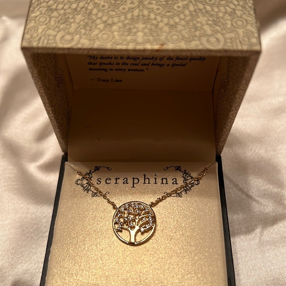 NWT Seraphina Gold Tree Necklace